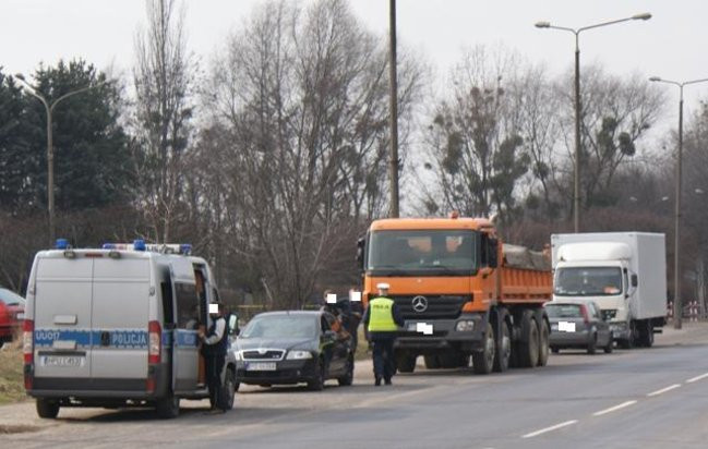 Kontrola kierowców ciężarówek