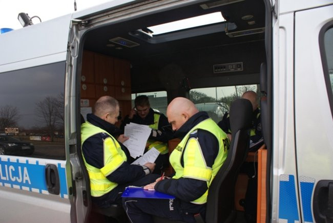 Kontrola kierowców ciężarówek