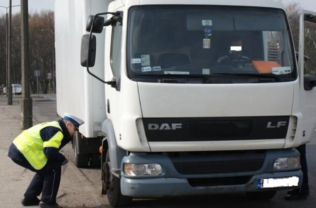 Kontrola kierowców ciężarówek