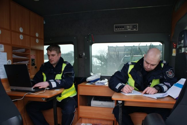 Kontrola kierowców ciężarówek