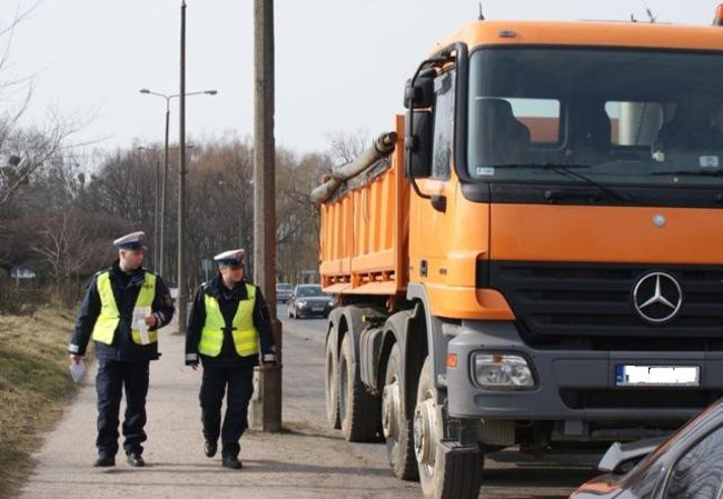 Kontrola kierowców ciężarówek