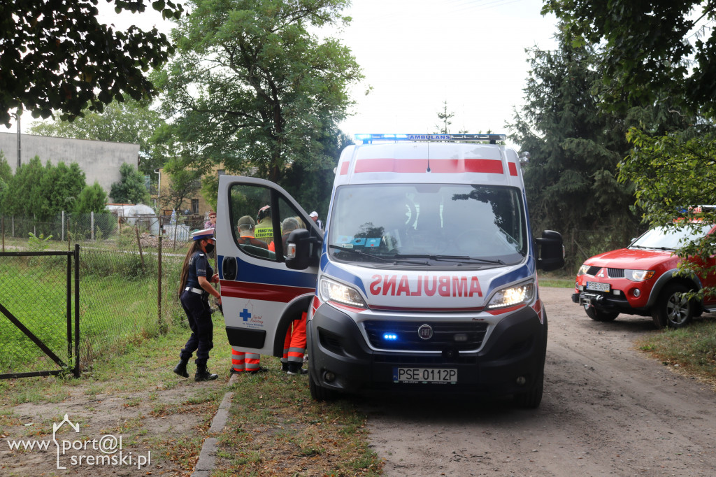 Wypadek Błociszewo - uderzenie w płot.