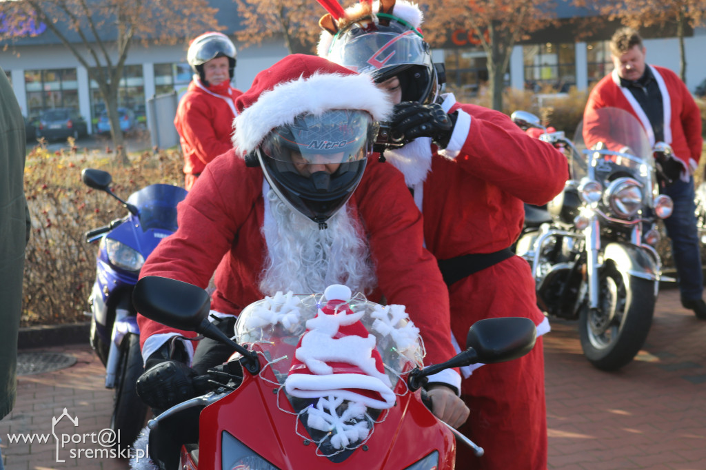 Mikołaje na motorach wspierają Piotra