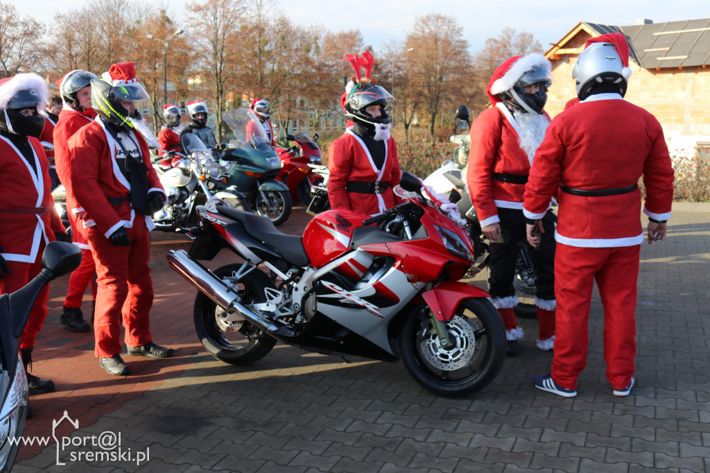 Mikołaje na motorach wspierają Piotra