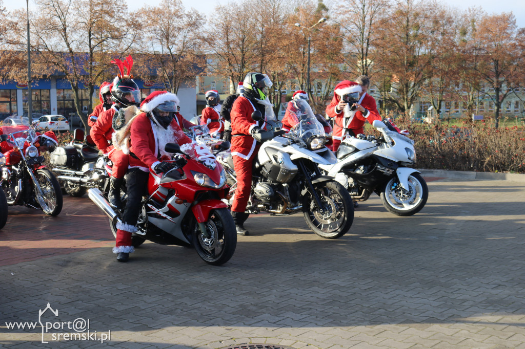 Mikołaje na motorach wspierają Piotra
