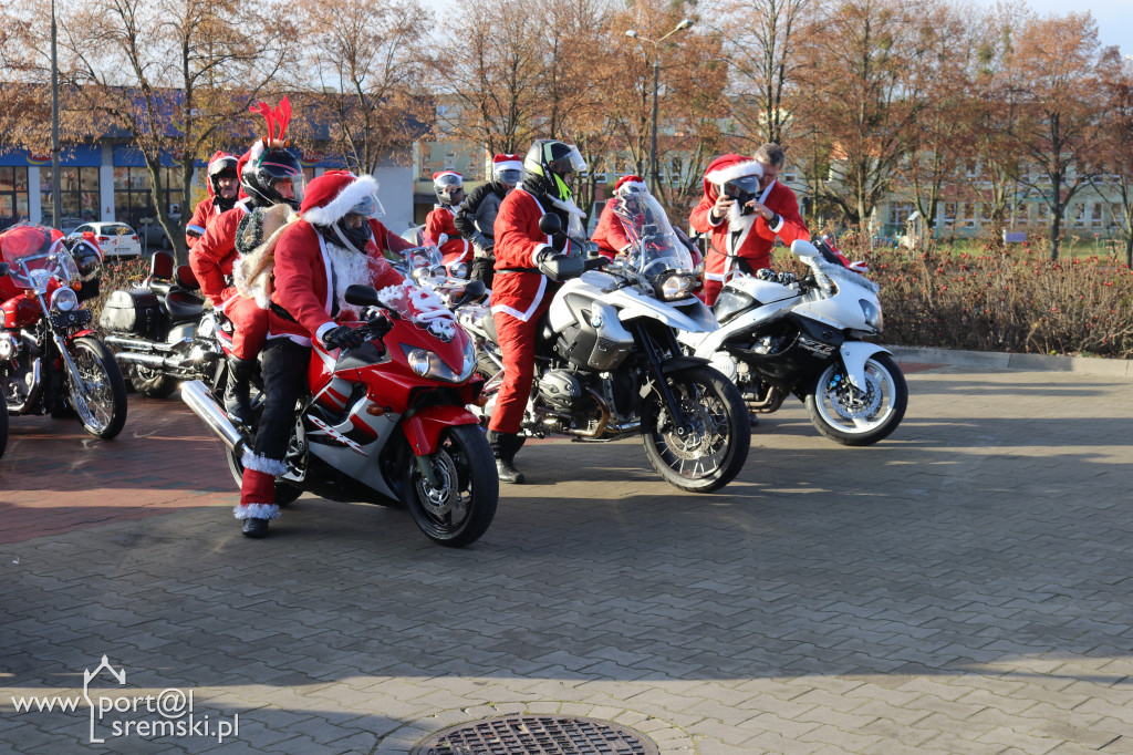 Mikołaje na motorach wspierają Piotra