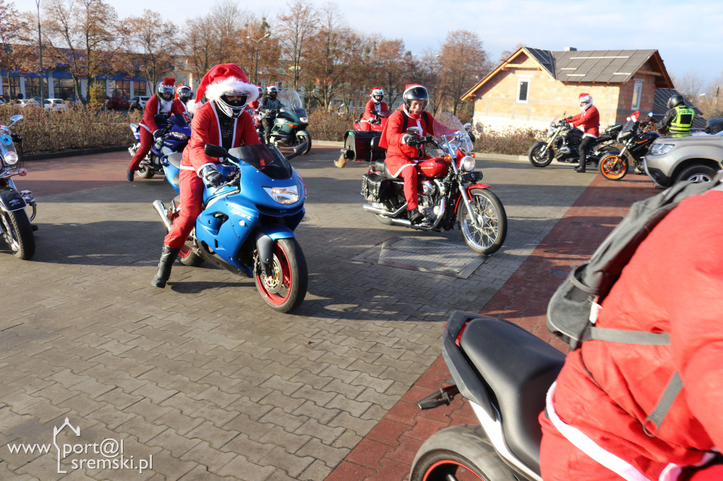 Mikołaje na motorach wspierają Piotra