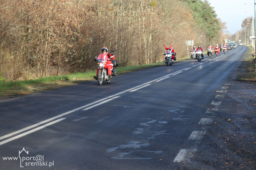 Mikołaje na motorach wspierają Piotra