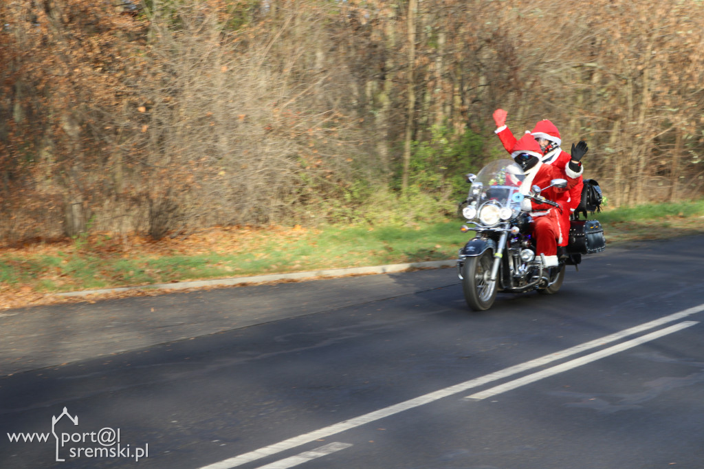 Mikołaje na motorach wspierają Piotra
