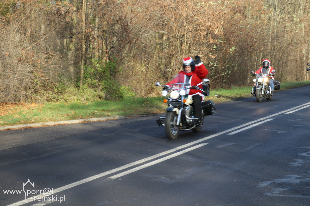 Mikołaje na motorach wspierają Piotra
