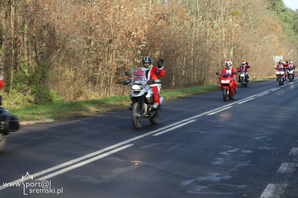 Mikołaje na motorach wspierają Piotra
