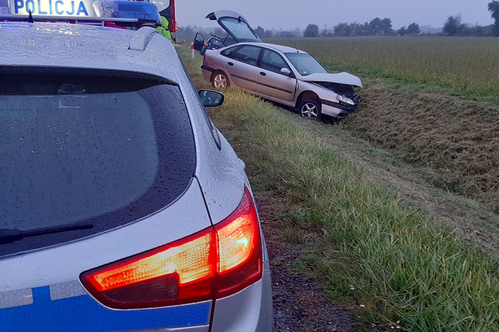 DW 434 Śrem-Gostyń. Wyprzedzający nie zachował ostrożności i doprowadził do zderzenia