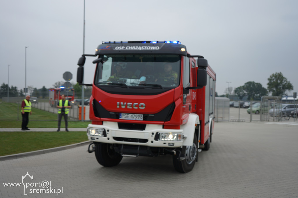 Ćwiczenia Straży Pożarnej na terenie firmy Leopol