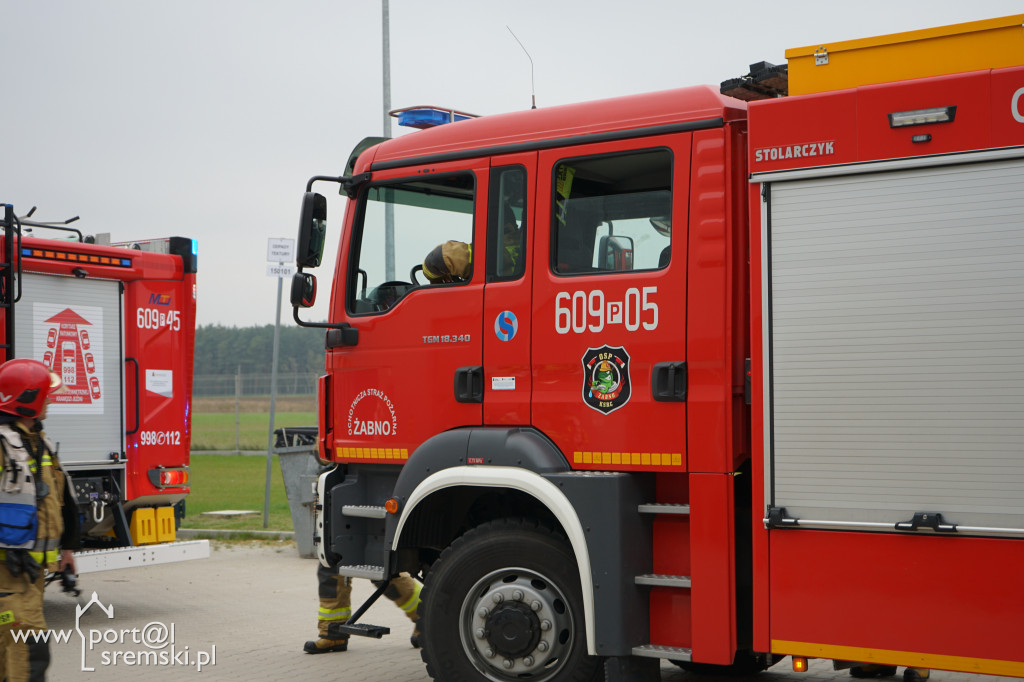 Ćwiczenia Straży Pożarnej na terenie firmy Leopol