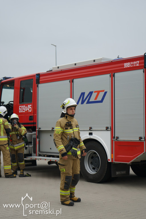 Ćwiczenia Straży Pożarnej na terenie firmy Leopol