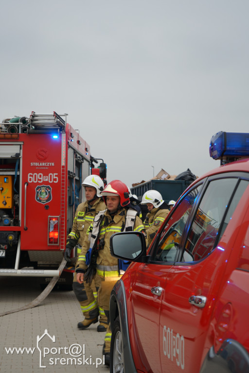 Ćwiczenia Straży Pożarnej na terenie firmy Leopol