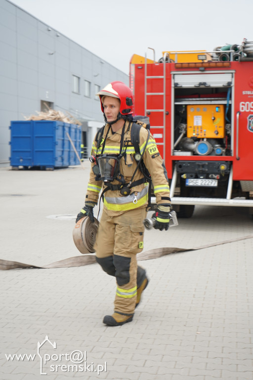 Ćwiczenia Straży Pożarnej na terenie firmy Leopol