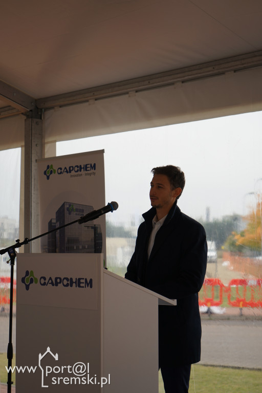 Poświęcenie i wmurowanie kamienia węgielnego - Capchem Śrem