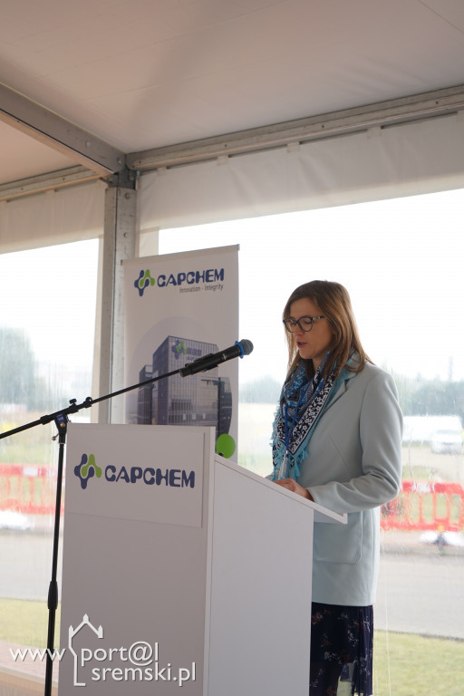 Poświęcenie i wmurowanie kamienia węgielnego - Capchem Śrem