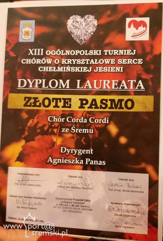 Śremskie chóry z wyróżnieniem