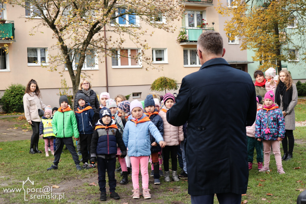 Przedszkolaki dokonały otwarcia nowego placu zabaw w Śremie