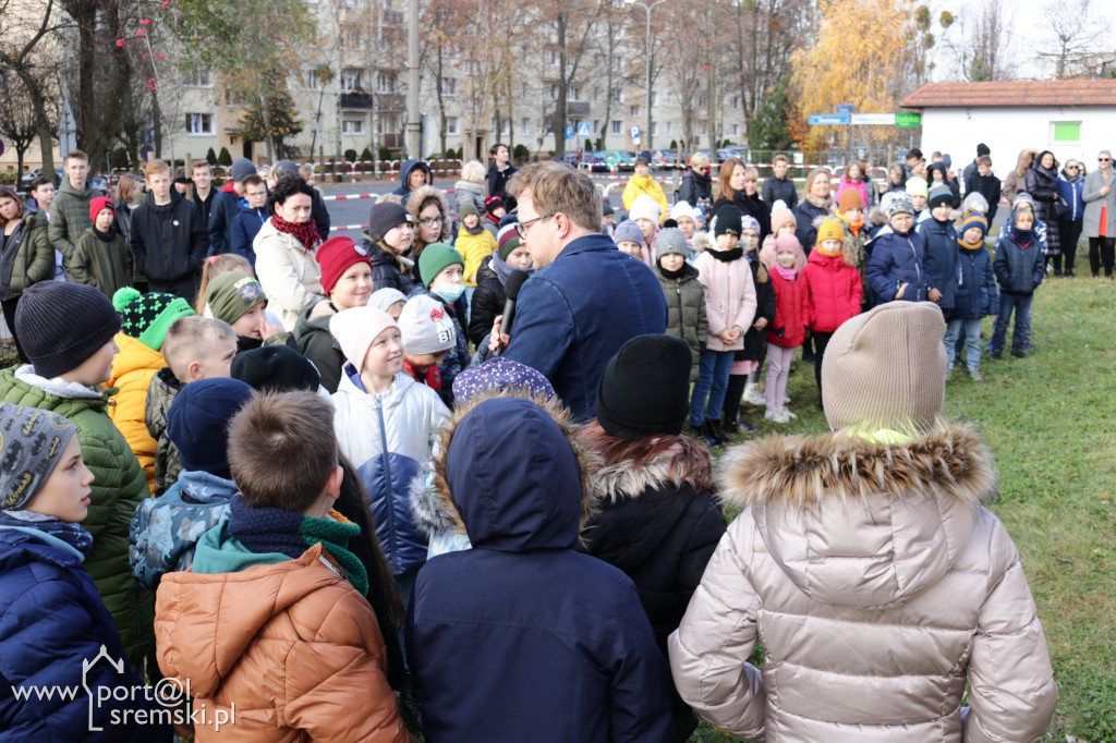 Odsłonięcie muralu w Śremie