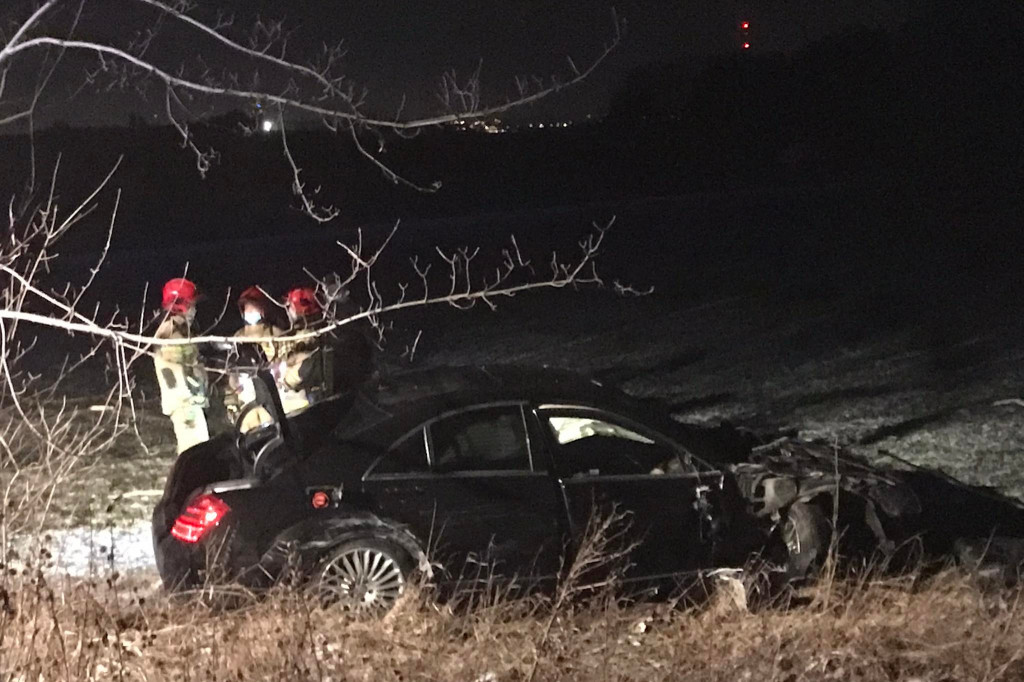 Sosnowiec - auto wypadło z drogi