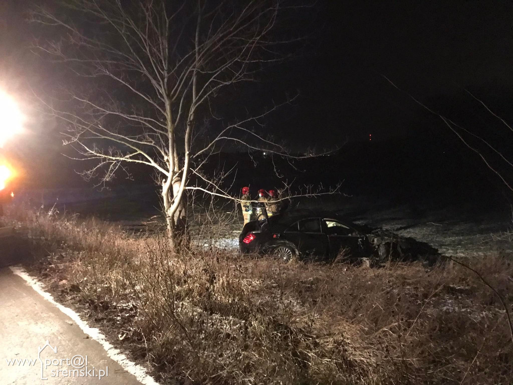 Sosnowiec - auto wypadło z drogi