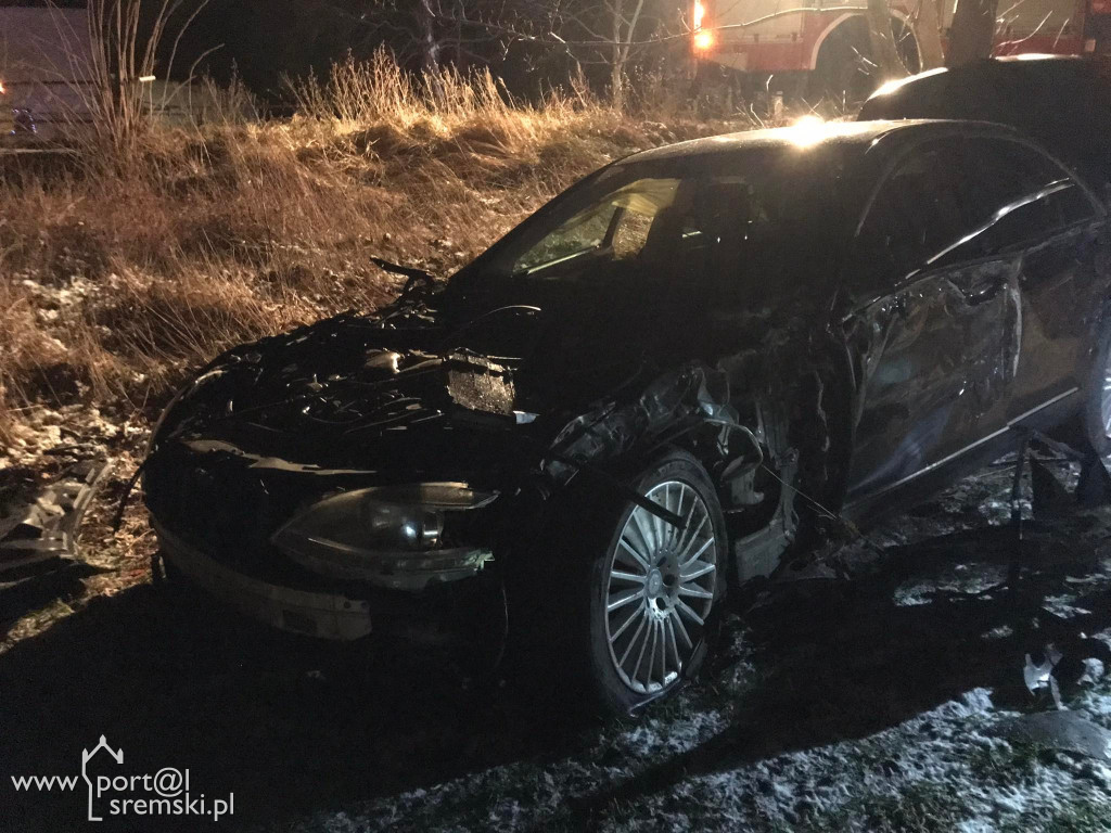 Sosnowiec - auto wypadło z drogi