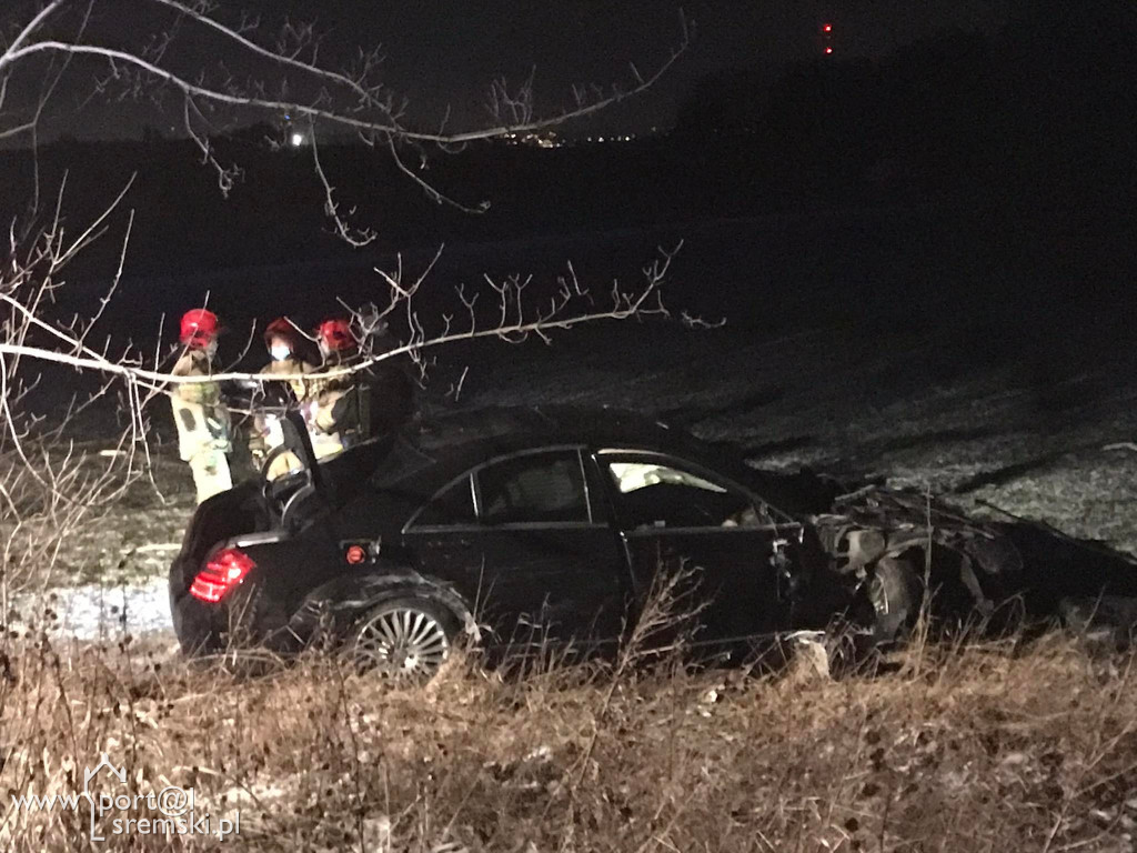 Sosnowiec - auto wypadło z drogi