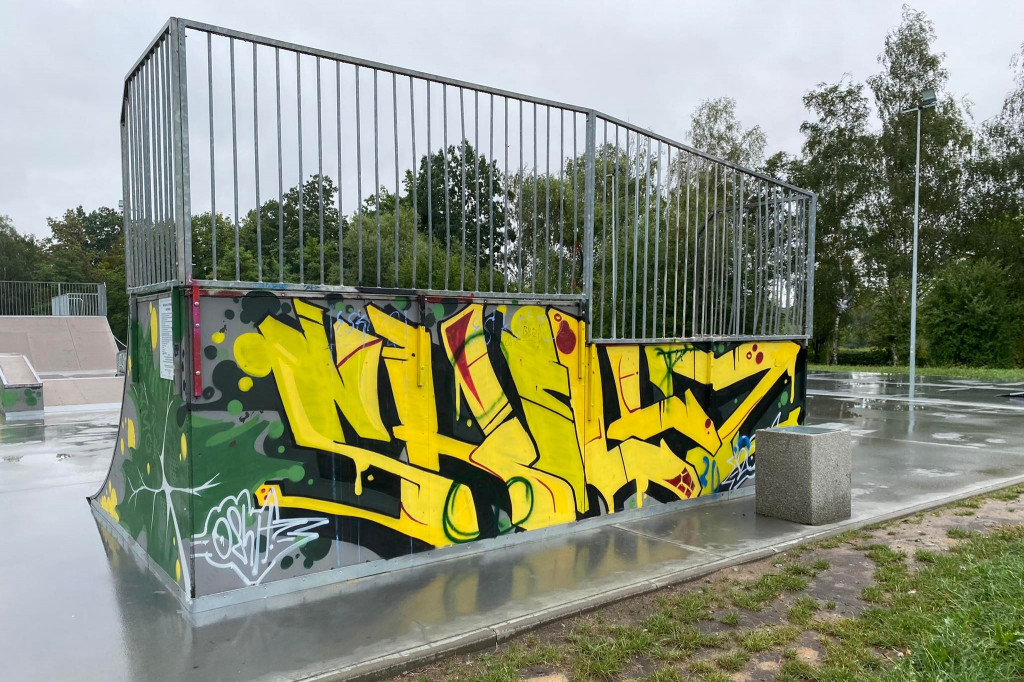 Śremski skatepark zniszczony
