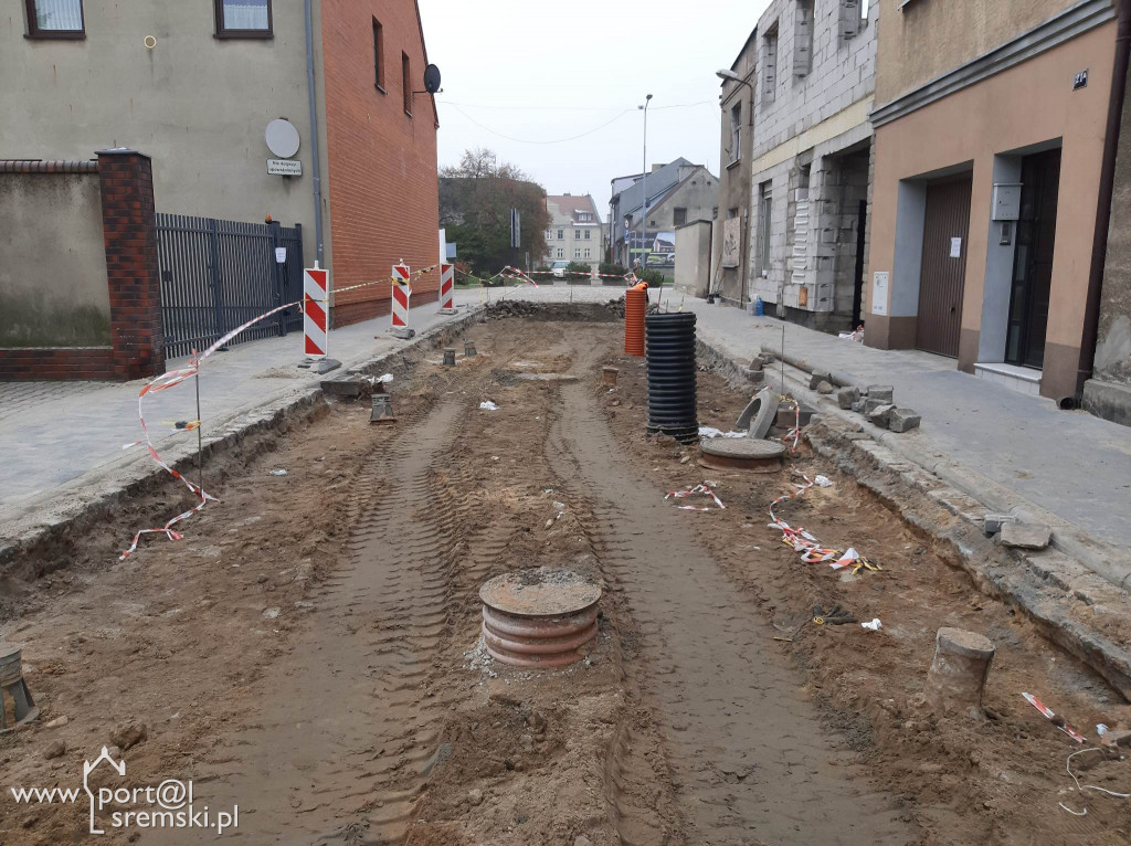 Remont ulic w prawobrzeżnej części Śremu