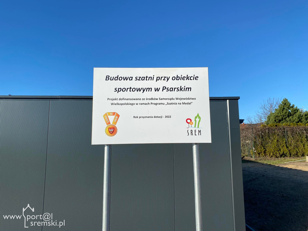 Budowa szatni w Psarskiem