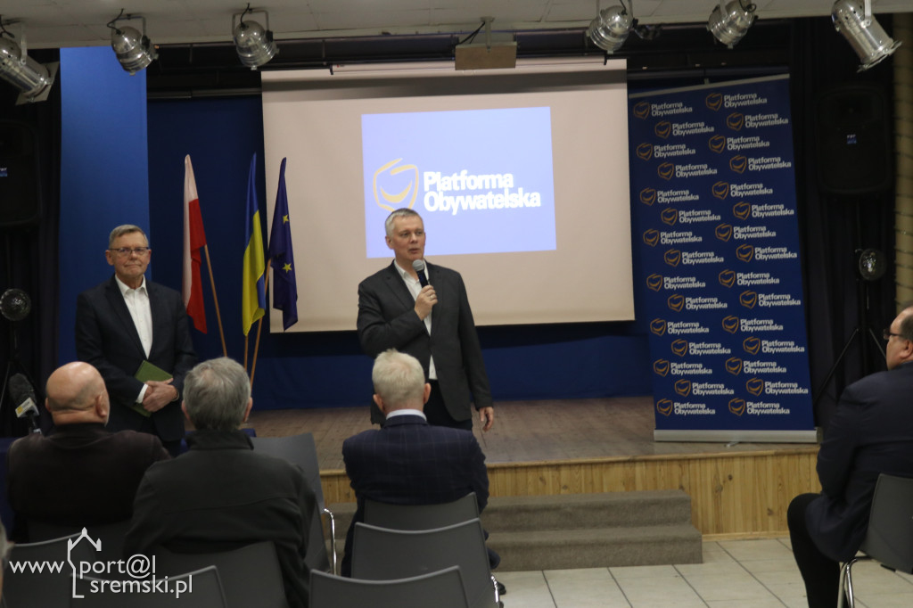 Posłowie Nowak i Siemoniak w Śremie