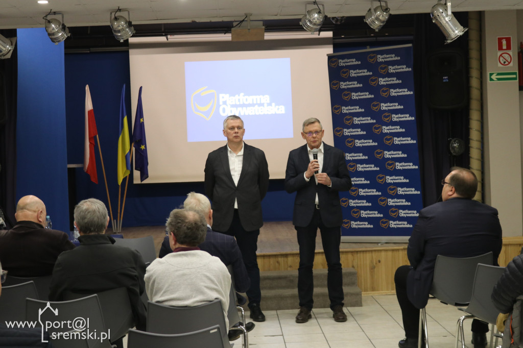 Posłowie Nowak i Siemoniak w Śremie