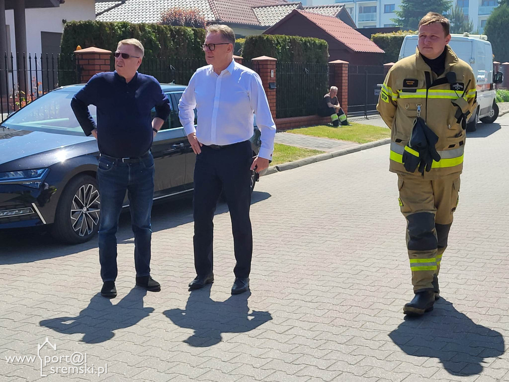 Pożar budynku przy ul. Brzechwy w Śremie