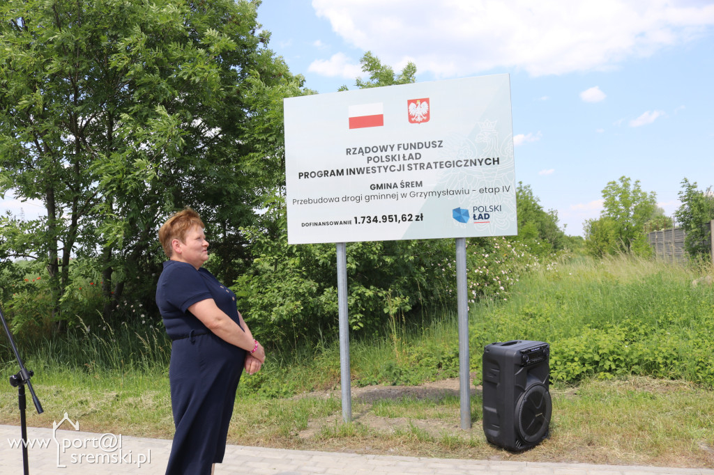 Droga w Grzymysławiu gotowa