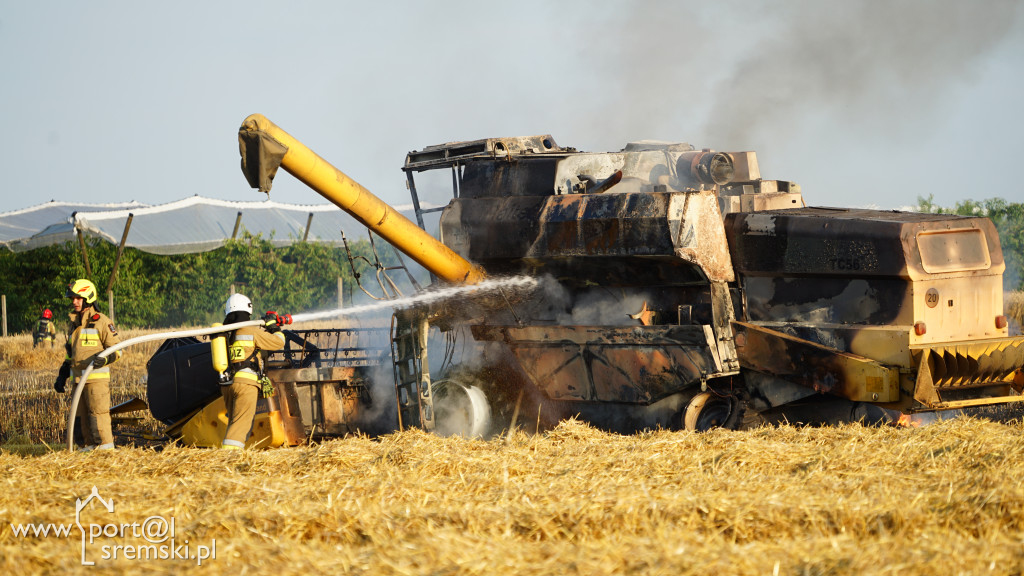 Pożar kombajnu