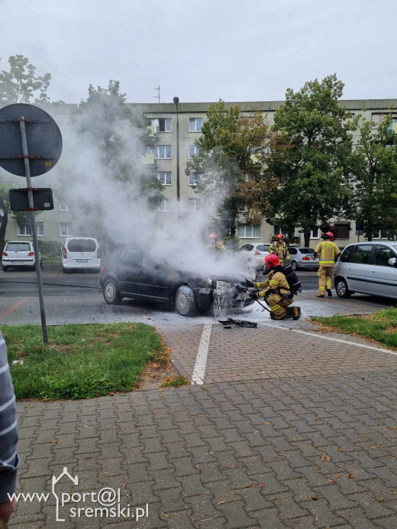 Pożar samochodu na ul. Chłapowskiego