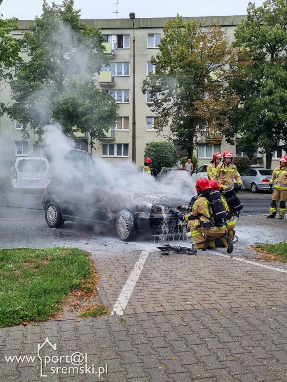 Pożar samochodu na ul. Chłapowskiego