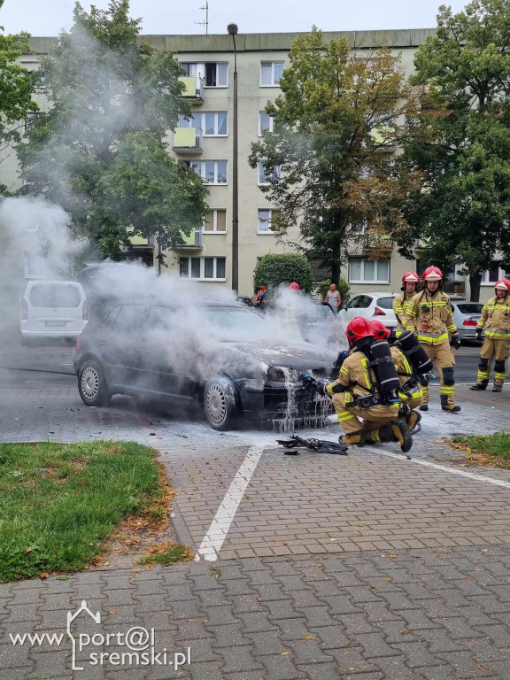 Pożar samochodu na ul. Chłapowskiego