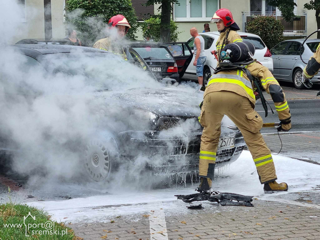 Pożar samochodu na ul. Chłapowskiego