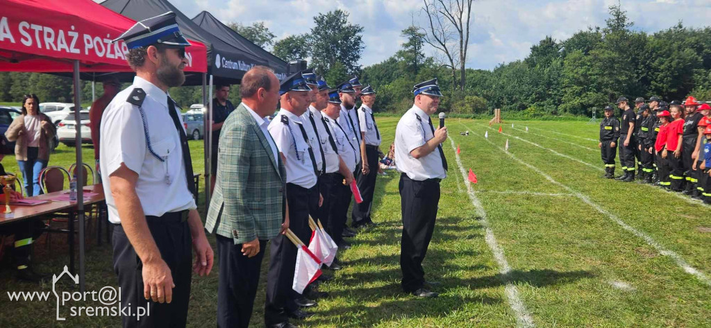 Zawody sportowo-pożarnicze w Kołacinie. Zawody strażackie.