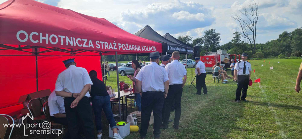Zawody sportowo-pożarnicze w Kołacinie. Zawody strażackie.