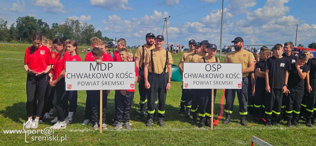 Zawody sportowo-pożarnicze w Kołacinie. Zawody strażackie.