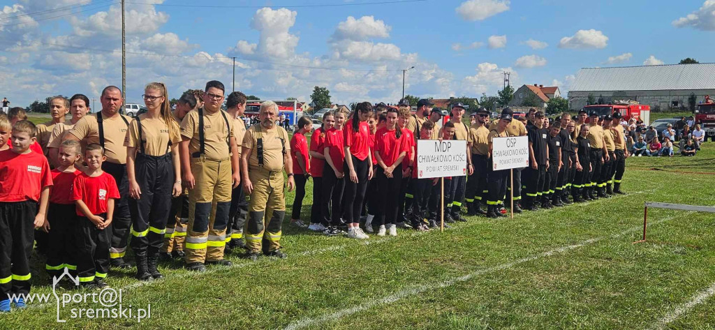 Zawody sportowo-pożarnicze w Kołacinie. Zawody strażackie.