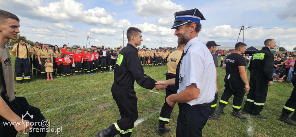 Zawody sportowo-pożarnicze w Kołacinie. Zawody strażackie.