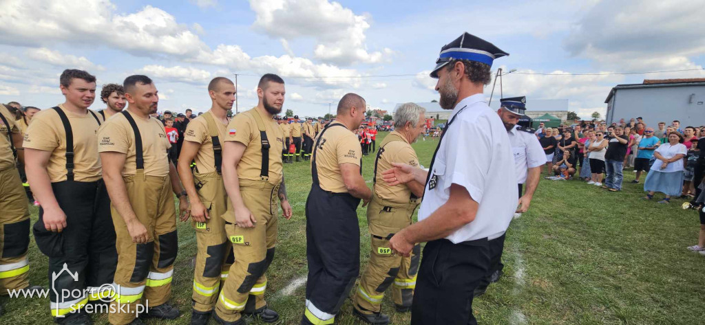 Zawody sportowo-pożarnicze w Kołacinie. Zawody strażackie.