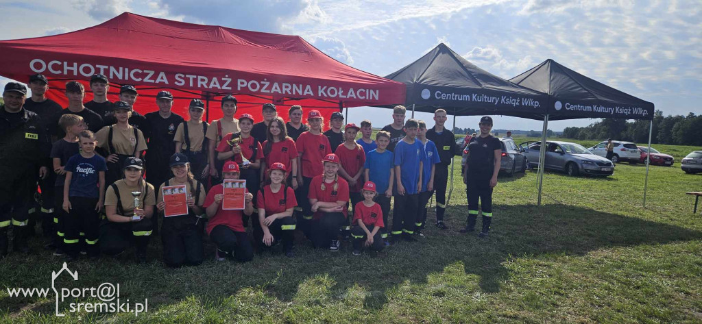 Zawody sportowo-pożarnicze w Kołacinie. Zawody strażackie.