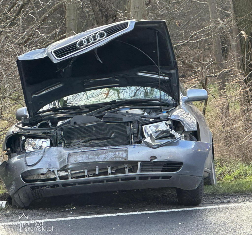 Zderzenie na DW 432 w Zbrudzewie